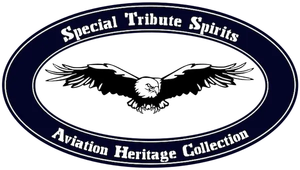 Oval version of Special Tribute Spirits' "Aviation Heritage Collection" logo.
